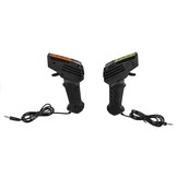 Racebaan - 2 auto's - 1:64 - geel blauw