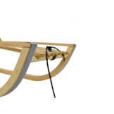 Houten slee - met rugleuning & touw - 3 jaar +