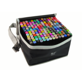 Dubbelzijdige stiften set - 168 stuks - diverse kleuren - incl. draagtas