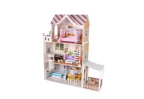 Houten poppenhuis - 60x30x80 cm - 3 jaar +