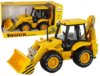 Speelgoed graafmachine - met geluid - geel