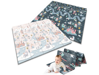 Opvouwbare speelmat - schuim - 200x180x1 cm