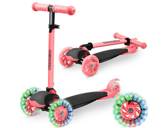 Driewielige step - roze - Ricokids Loco - 25kg max.