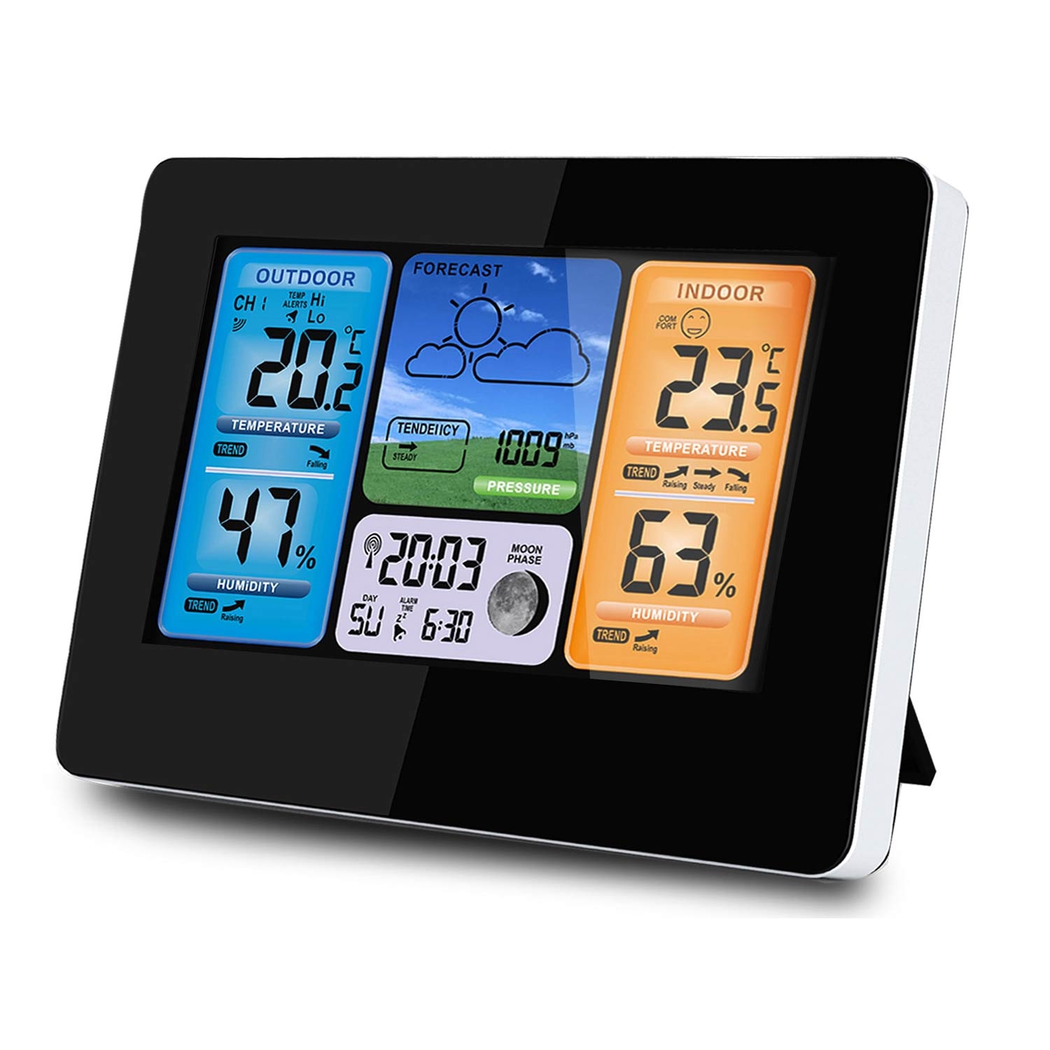 Weerstation - zwart - display - BD-902