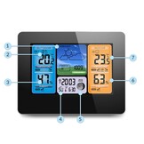 Weerstation - zwart - display - BD-902