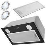 Inbouw afzuigkap - 52 cm - zwart - Berdsen BT-232