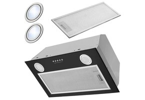 Inbouw afzuigkap - 52 cm - zwart - Berdsen BT-232