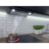 Inbouw afzuigkap - 52 cm - zwart - Berdsen BT-232