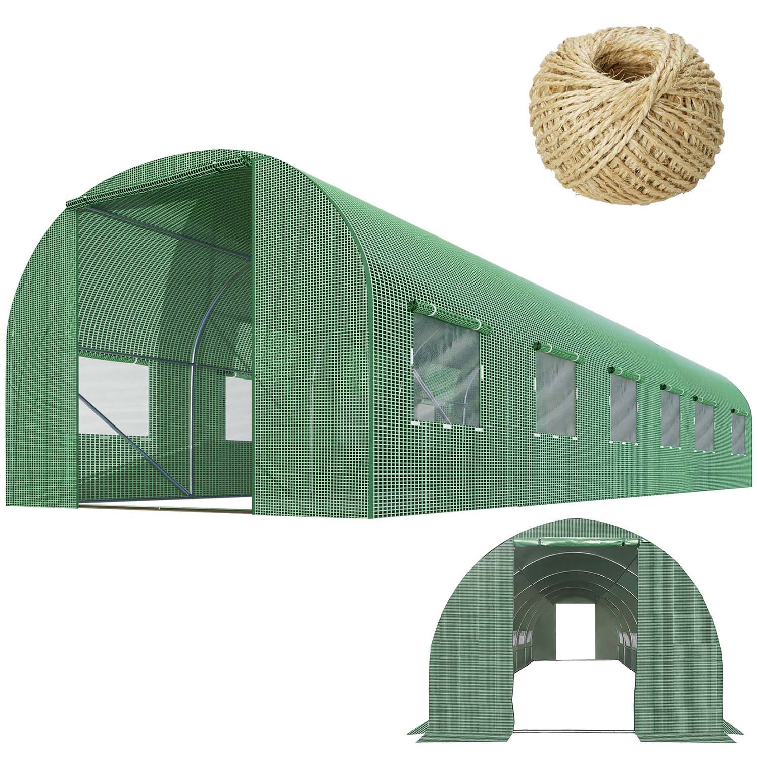 Kweektunnel - 6x3x2 meter - groen