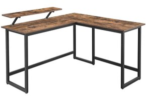 Hoekbureau - 120x90x75 cm - rustiek bruin