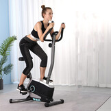 Hometrainer - magnetische weerstand - grijs - zwart - blauw