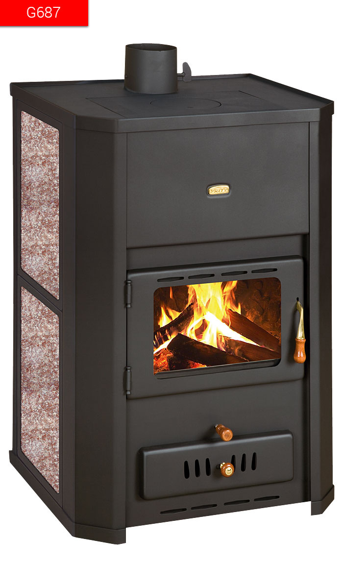 Houtkachel - energielabel A - 6,1 tot 24kW - Ø150mm