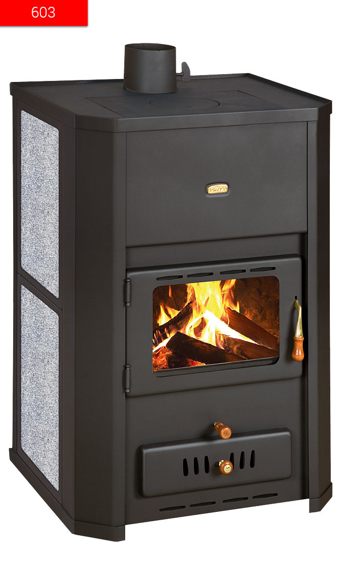 Houtkachel - energielabel A - 6,1 tot 24kW - Ø150mm