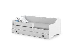 Kinderbed met lade - wit - 160x80cm - met matras