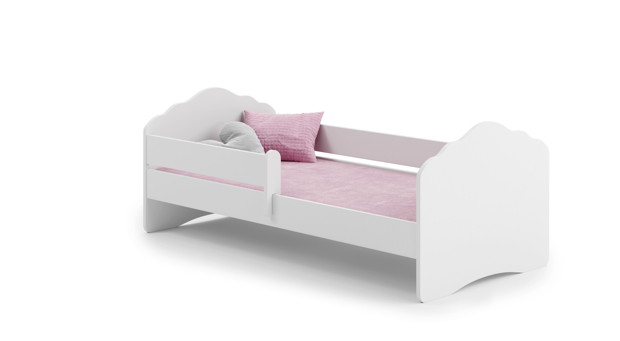 Kinderbed - met hekje - 160x80cm - met matras - max. 110kg