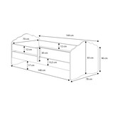 Kinderbed - met hekje - 140x70 - met matras - prinses & eenhoorn