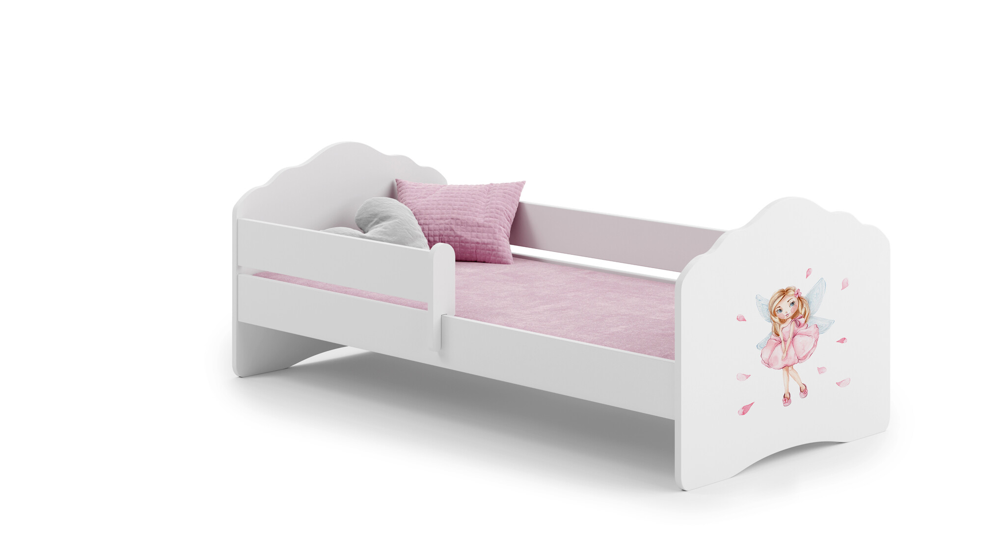 Kinderbed met hekje - 160x80 - incl. matras - fee thema