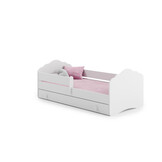 Kinderbed - met lade - 160x80 - incl. matras & hekje