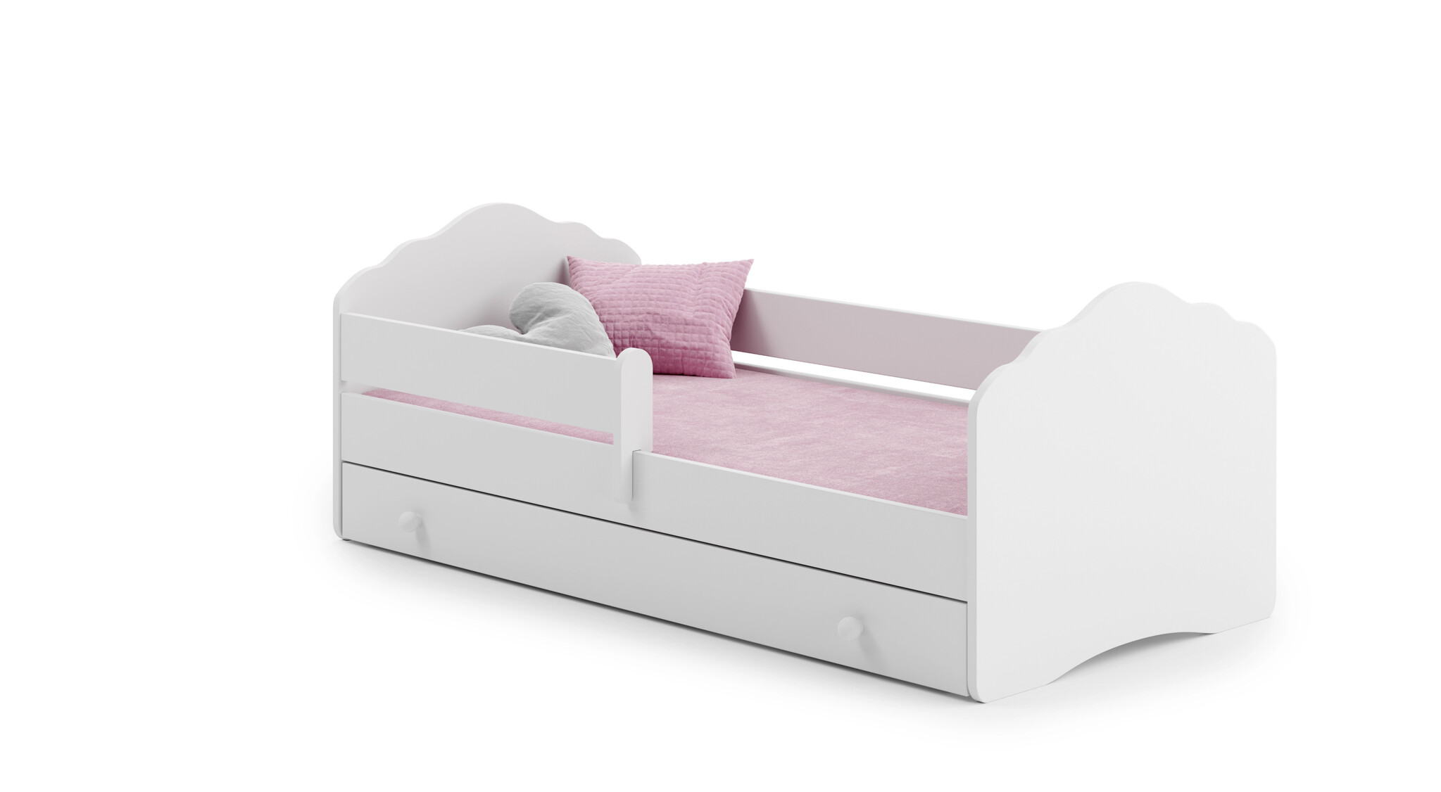 Kinderbed - met lade - 160x80 - incl. matras & hekje