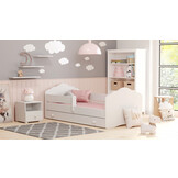 Kinderbed - met lade - 160x80 - incl. matras & hekje