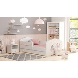 Kinderbed - met matras & lade - 140x70 cm - met fee