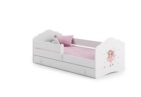 Kinderbed - met matras & lade & hekje - 160x80 cm - fee thema