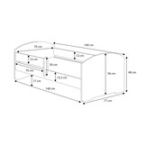 Kinderbed - 140x70 - met matras - fee thema