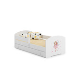 Kinderbed met lade - incl. matras - 160x80cm - fee thema