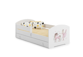 Kinderbed - met lade - 160x80 - met hekje & matras