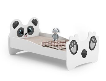 Kinderbed panda - 160x80cm - met matras - panda thema