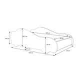 Kinderbed - auto - 140x70 - met matras