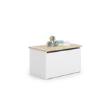 Speelgoedkist Daria - 42x40x73 cm - wit bruin