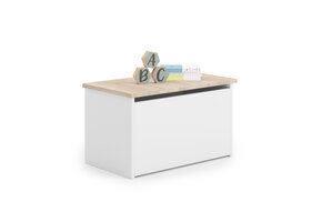 Speelgoedkist Daria - 42x40x73 cm - wit bruin