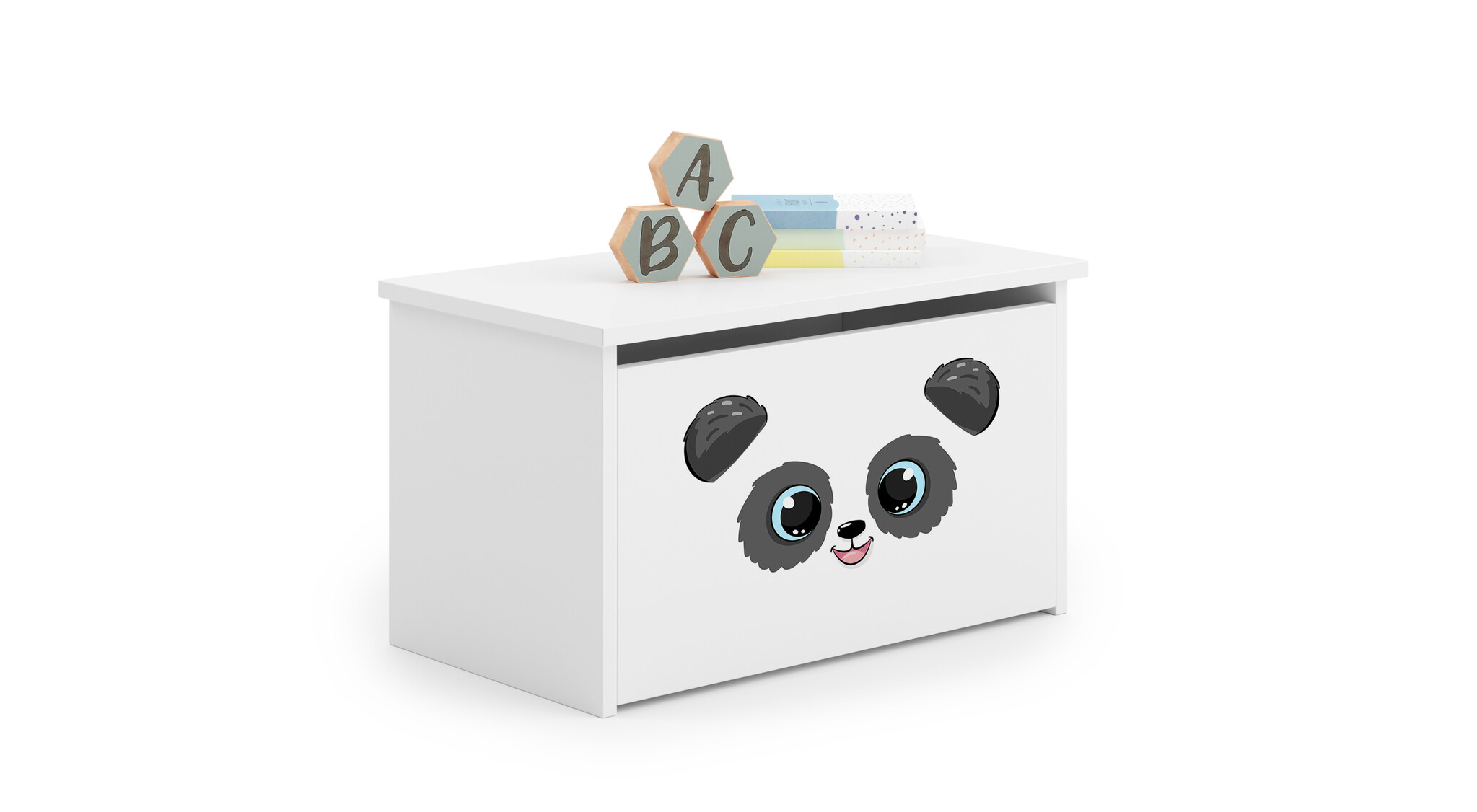 Speelgoedkist - Inga - 41,6x41,6x70,6 cm - panda thema