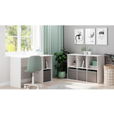 Wit bureau - hout - 120x55x80 cm