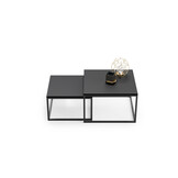 Industriële salontafel set - Loft stijl - zwart