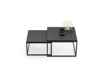 Industriële salontafel set - Loft stijl - zwart