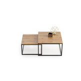 Industriële salontafel set - Loft stijl - bruin