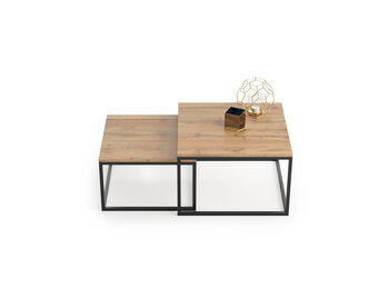 Industriële salontafel set - Loft stijl - bruin