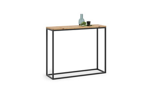Industriële sidetable - hout & metaal - 100x80x30 cm