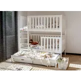 Wit stapelbed - 80x180 cm - 179 cm hoog