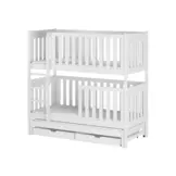 Wit stapelbed - 80x180 cm - 179 cm hoog