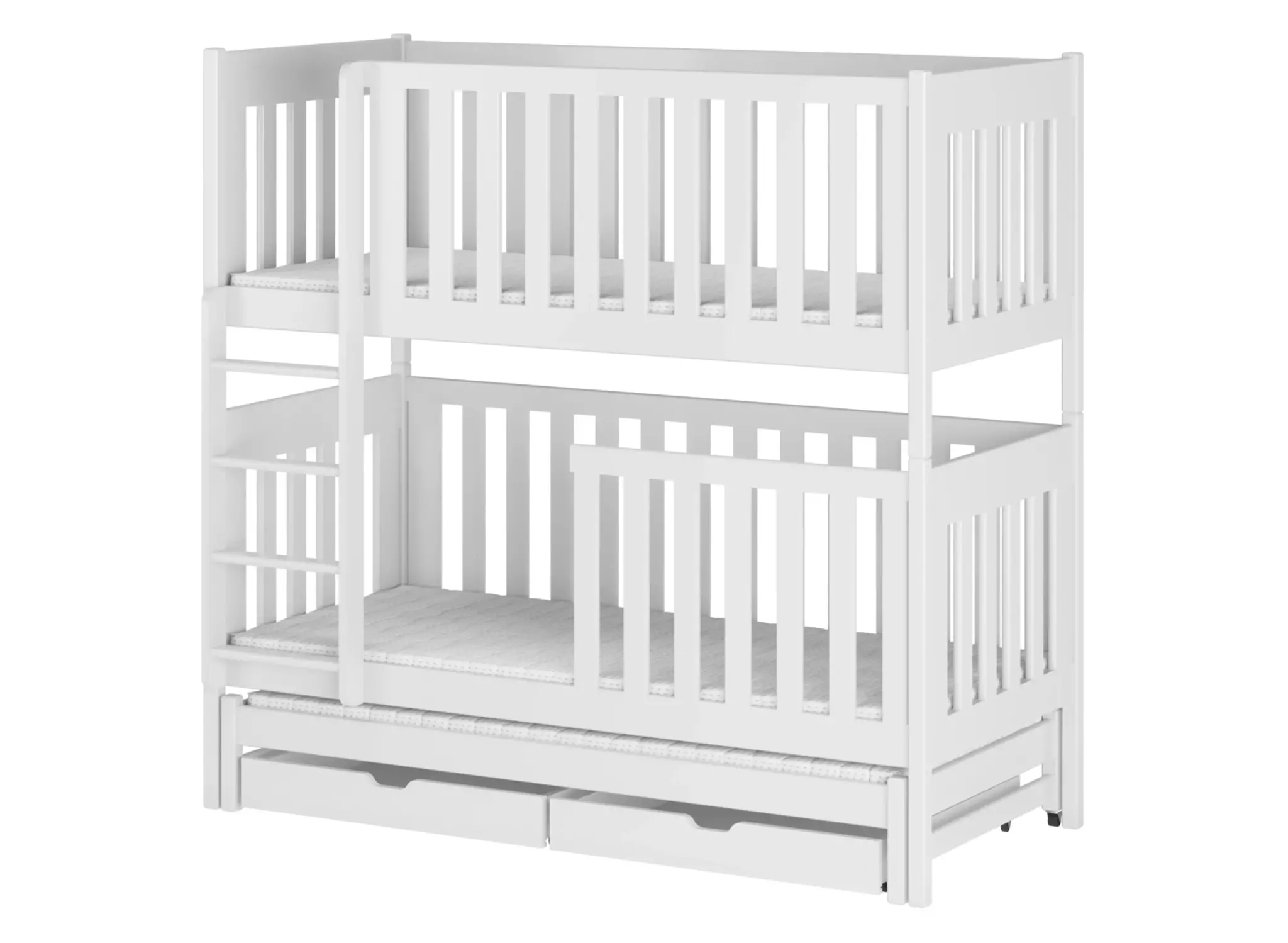Wit stapelbed - 80x180 cm - 179 cm hoog