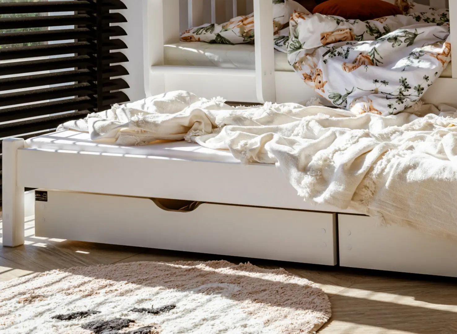 Wit stapelbed - 80x180 cm - 179 cm hoog