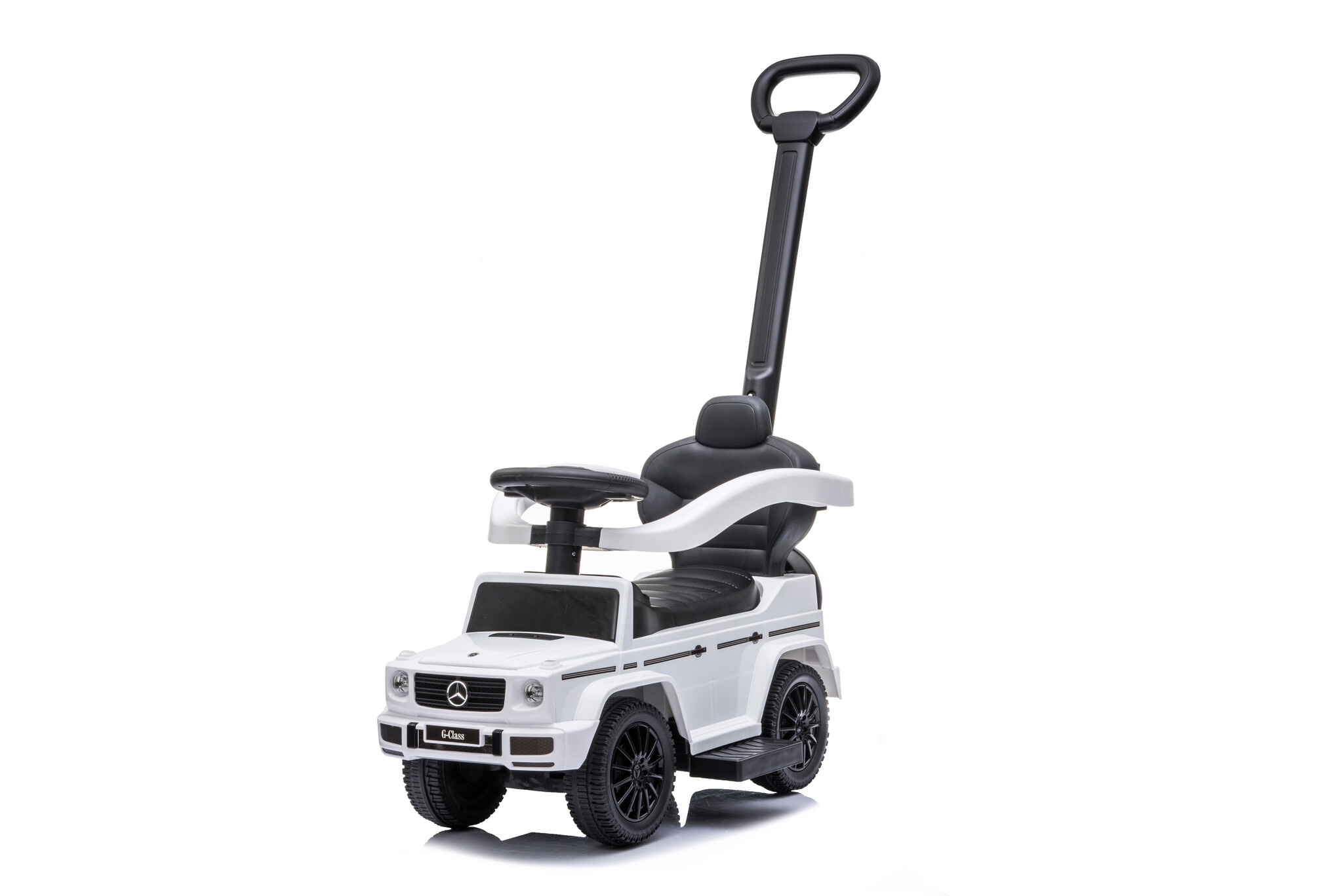 Loopauto - Mercedes Benz G350 - met duwstang - wit