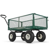 Tuinkar - tot 450 kg - opvouwbaar - 96x51 cm - met luchtbanden