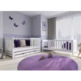 Stapelbed EMILKA - 90x200 cm - 3 persoons - wit