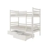 Stapelbed NEMO - 90x200 cm - te splitsen tot 2 bedden - wit