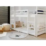 Stapelbed TED - 90x200 cm - 3 persoons - wit