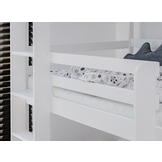 Stapelbed TED - 90x200 cm - 3 persoons - wit